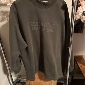 Fear of God Essentials Dark Gray Crewneck Sweater